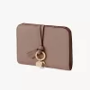 Alphabet bifold wallet in grained leather