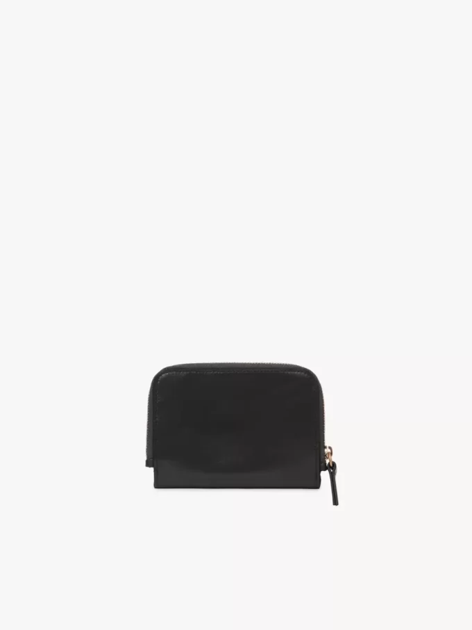 Alphabet bifold wallet in shiny leather