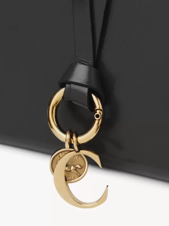 Alphabet bifold wallet in shiny leather