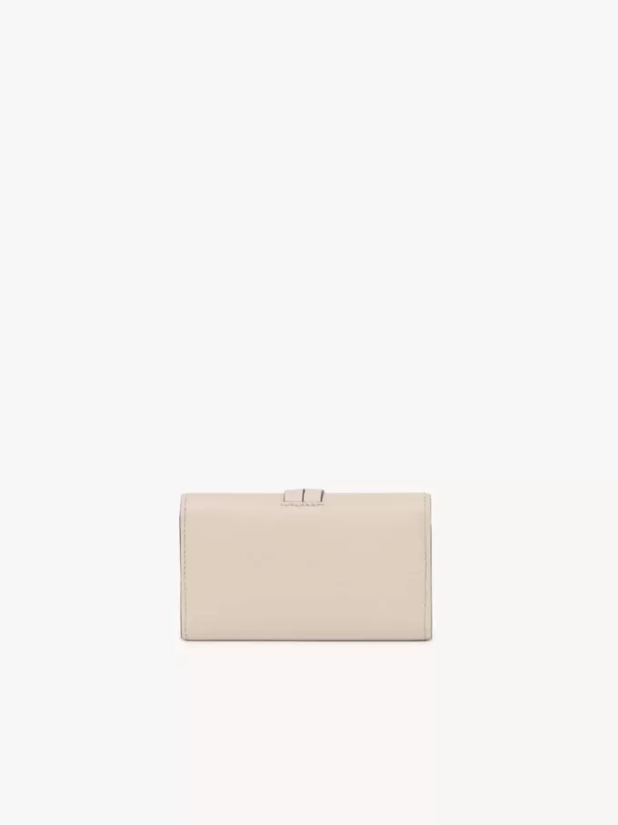 Alphabet key case in grained leather