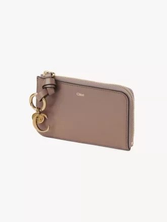 Alphabet purse in shiny leather