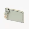 Alphabet wallet in grained leather