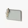 Alphabet wallet in grained leather