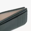 Alphabet wallet in grained leather