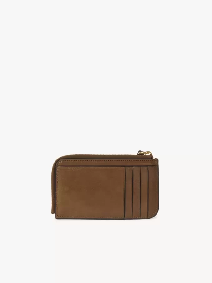 Alphabet wallet in shiny leather