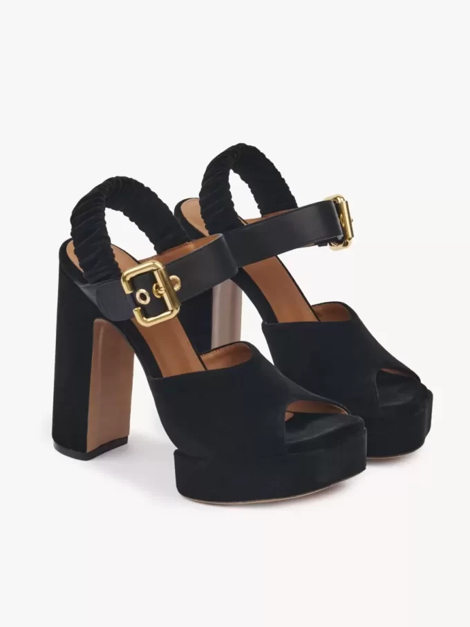 Aria platform sandal