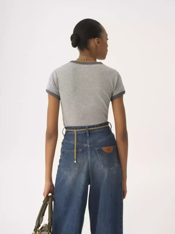 Baby fit logo T-shirt in cotton jersey