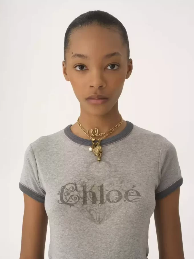 Baby fit logo T-shirt in cotton jersey