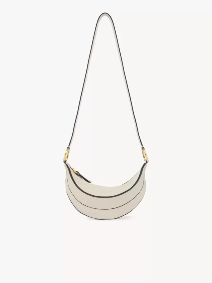 Banana cross-body bag in grained leather