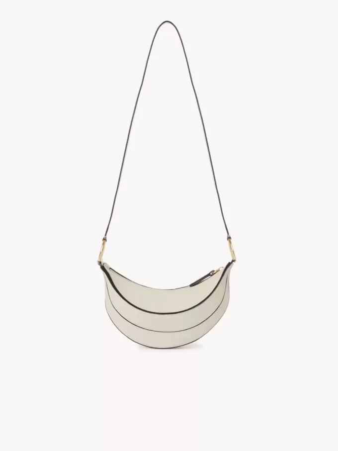 Banana cross-body bag in grained leather
