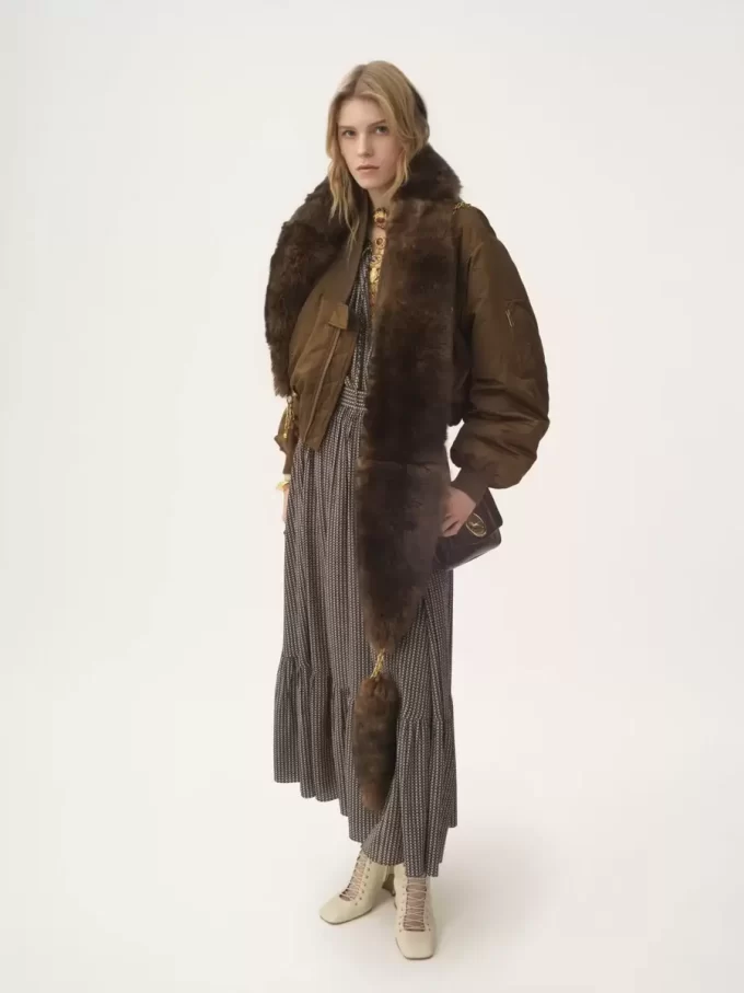 Bomber jacket in nylon