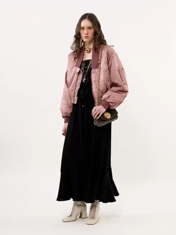 Bomber jacket in nylon