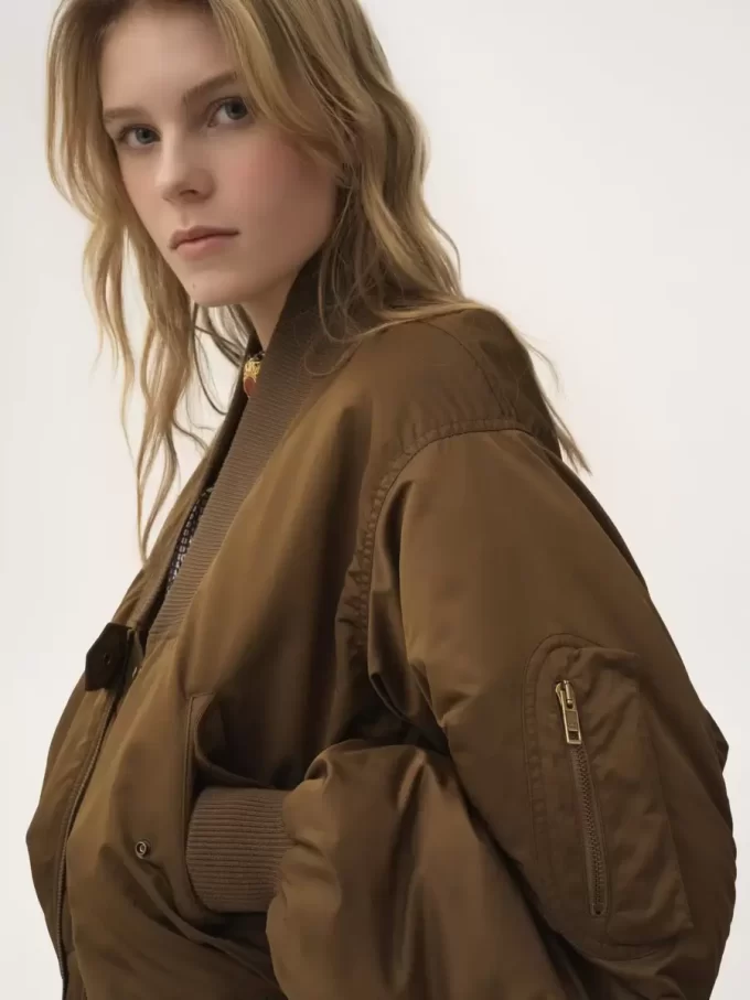 Bomber jacket in nylon