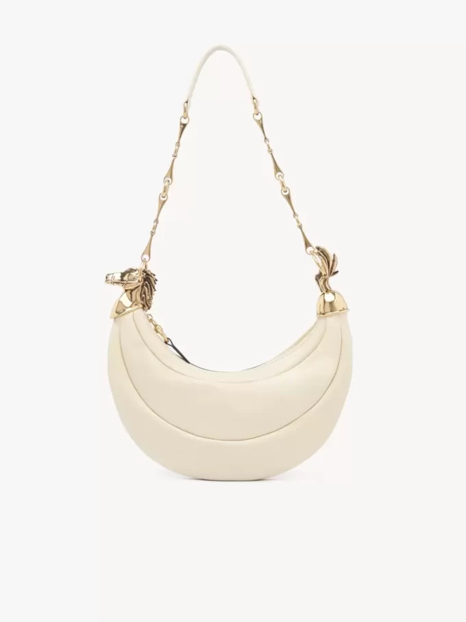 Chain Horse shoulder bag in grained leather