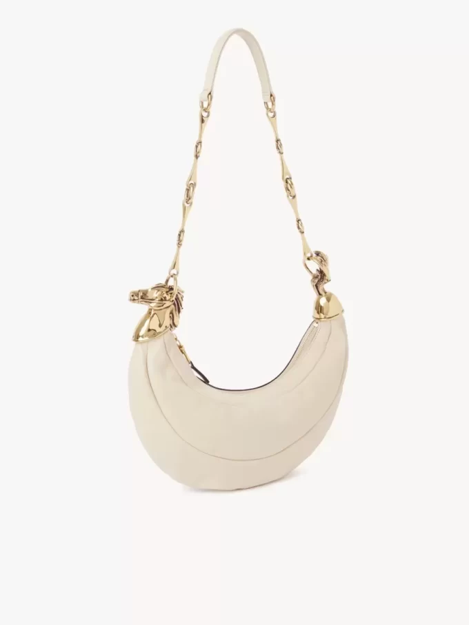 Chain Horse shoulder bag in grained leather