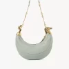 Chain Horse shoulder bag in grained leather