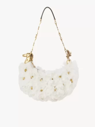 Chain Horse shoulder bag in shearling