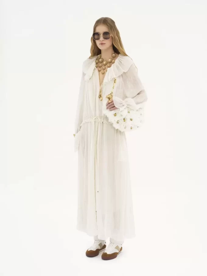 Chain Horse shoulder bag in shearling