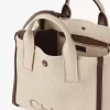 Chloé Carry tote bag in raffia-effect fibers