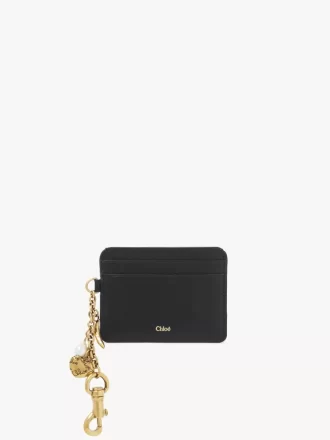 Chloé Charms card holder in grained leather