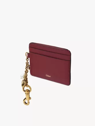 Chloé Charms card holder in grained leather