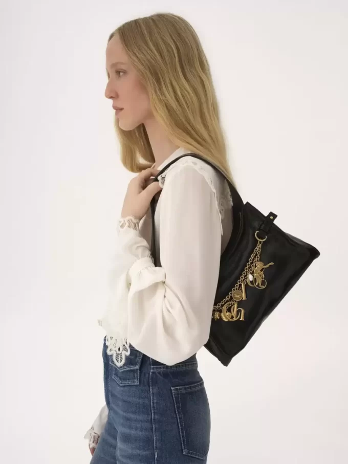 Chloé Charms hobo bag in shiny leather