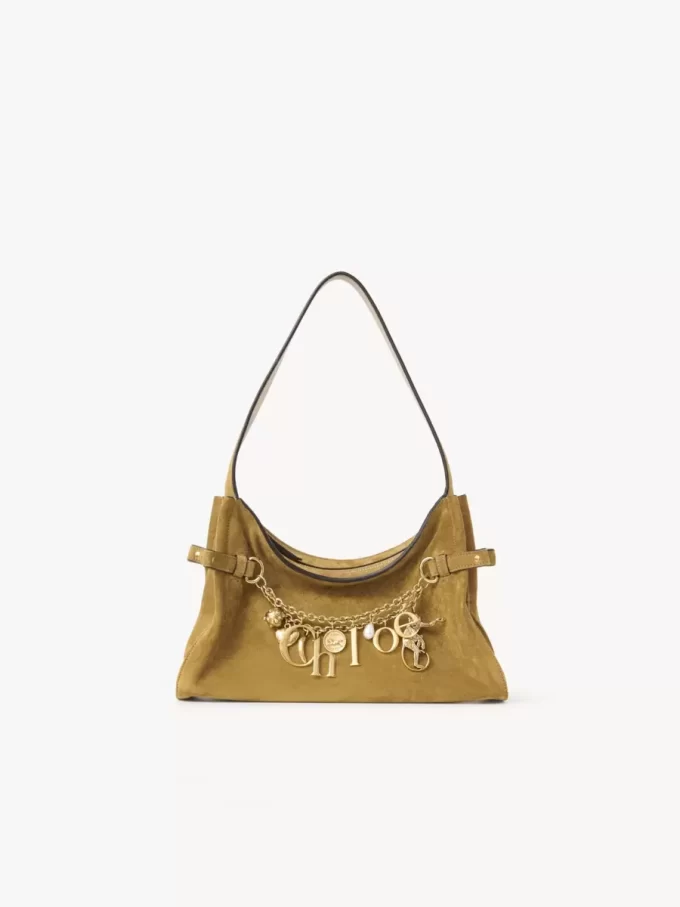 Chloé Charms hobo bag in suede leather