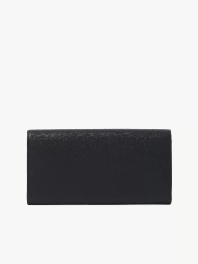 Chloé Charms long wallet with flap in grained leather