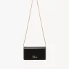 Chloé Iconic flap wallet on chain in patent leather