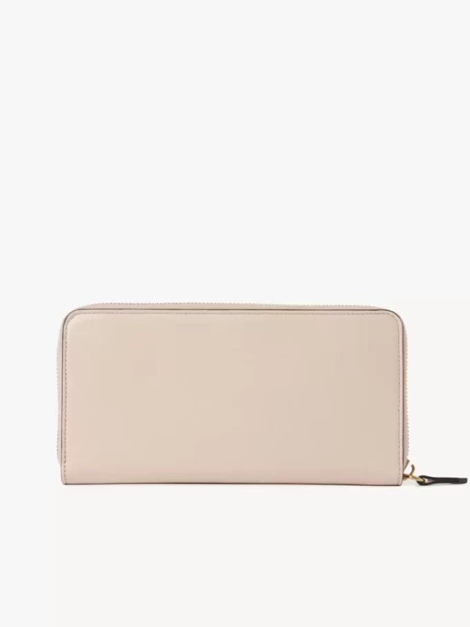 Chloé Iconic zipped long wallet in shiny leather