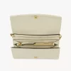 Chloé Spin flap wallet on chain in grained leather