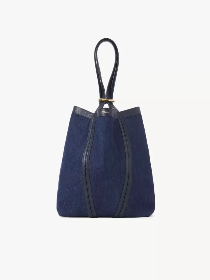 Chloé Spin tote bag in denim