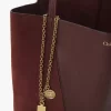 Chloé Spin tote bag in grained & suede leather