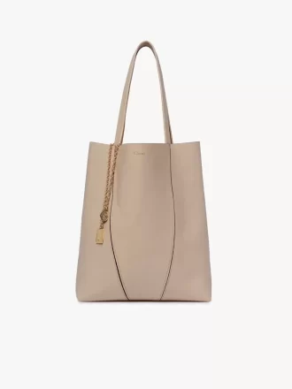 chlo spin tote bag in grained leather 1 330x440 - Chlo&eacute; Spin tote bag in grained leather