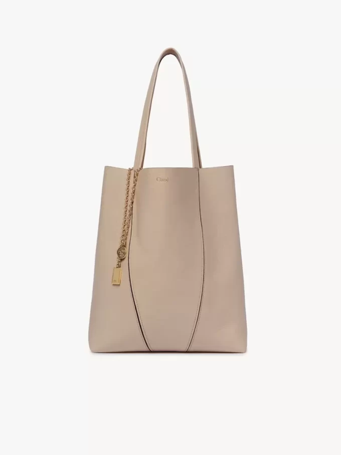 Chloé Spin tote bag in grained leather