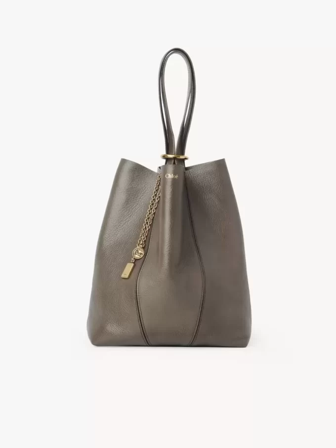 Chloé Spin tote bag in grained leather