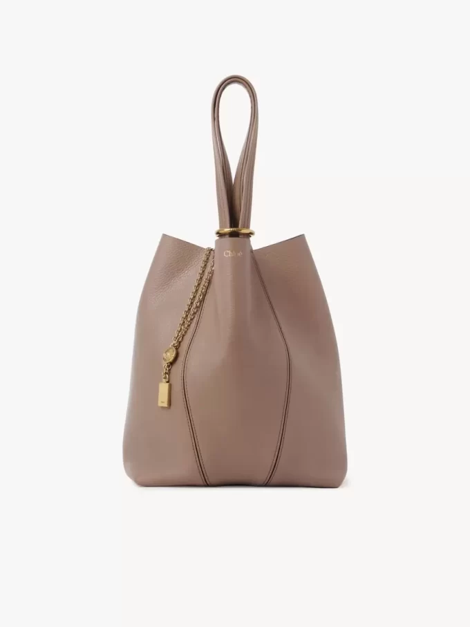 Chloé Spin tote bag in grained leather