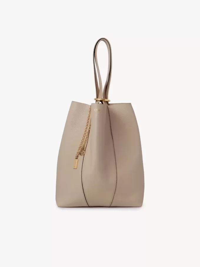 Chloé Spin tote bag in grained leather
