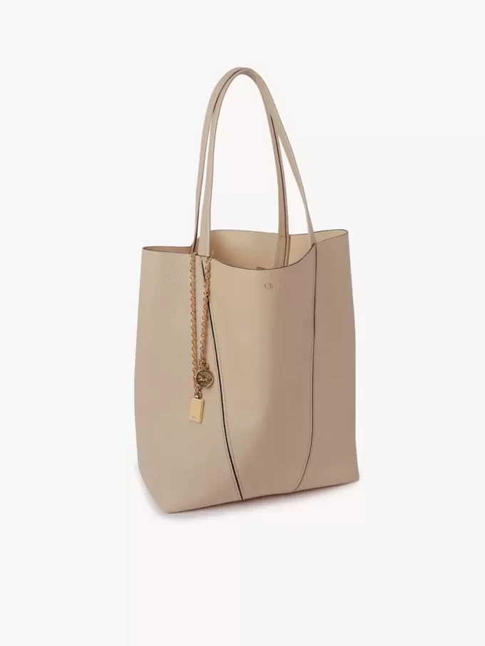 Chloé Spin tote bag in grained leather