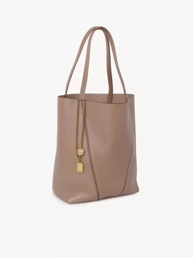 Chloé Spin tote bag in grained leather