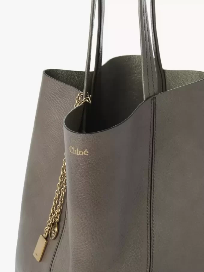 Chloé Spin tote bag in grained leather