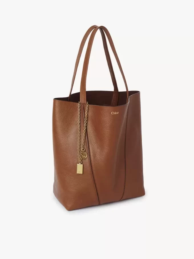 Chloé Spin tote bag in grained leather