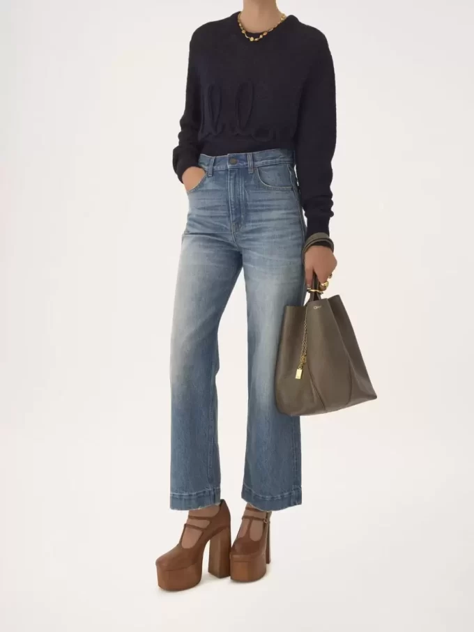 Chloé Spin tote bag in grained leather