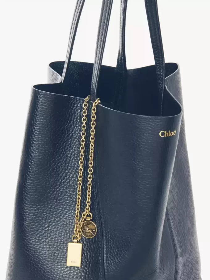 Chloé Spin tote bag in grained leather