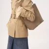 Chloé Spin tote bag in suede leather