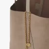 Chloé Spin tote bag in suede leather