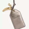 Chloé Symbols Banana tag in metallized leather Chloé Symbols Banana tag in metallized leather