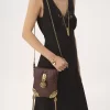 Château Treasures chain flap bag in grained leather