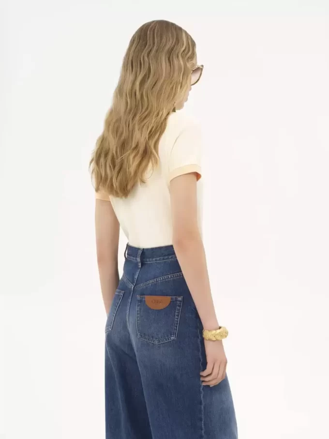 Crew-neck logo T-shirt in cotton jersey