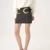 Fitted mini skirt in a wool & cashmere knit